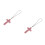 2Pièces Pendentif Croix Auto Rose Avec Strass Décor Intérieur 5