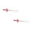 2Pièces Pendentif Croix Auto Rose Avec Strass Décor Intérieur 6