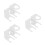 6Pièces Support Mural Transparent Pour Bâtons Baseball 7