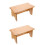 2Pièces Marchepied Kaki Bois Ergonomique Pour 7