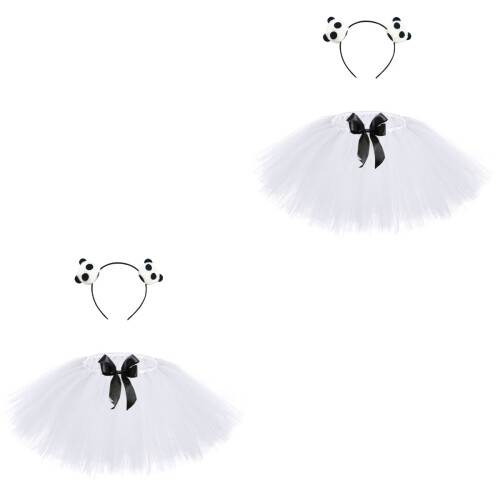 2Pièces Jupe Tulle Design Panda Élégant 2