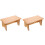 2Pièces Marchepied Kaki Bois Ergonomique Pour 4
