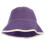 4Pièces Accessoires Sauna Laine Violette Protecteurs Tête 1