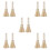 10Pièces Ustensiles Beige Poils Manche Bois Long 4