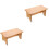 2Pièces Marchepied Kaki Bois Ergonomique Pour 5