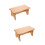 2Pièces Marchepied Kaki Bois Ergonomique Pour 9