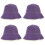 4Pièces Accessoires Sauna Laine Violette Protecteurs Tête 7