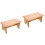 2Pièces Marchepied Kaki Bois Ergonomique Pour 6