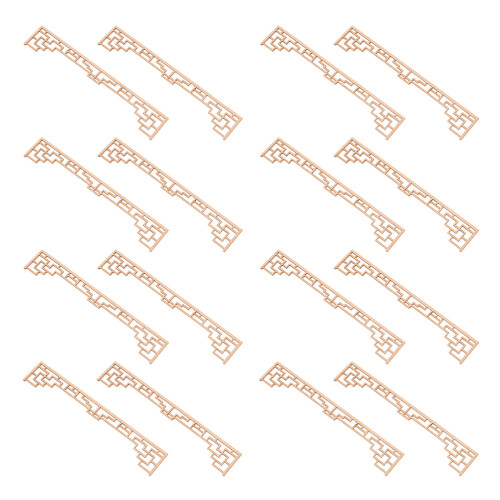 80Pièces Accessoires Miniatures Bois Pour Diorama Chinois Authentique 2