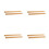 8Pièces Règle Couture Patchwork Bambou Khaki Double Graduation Durable 9