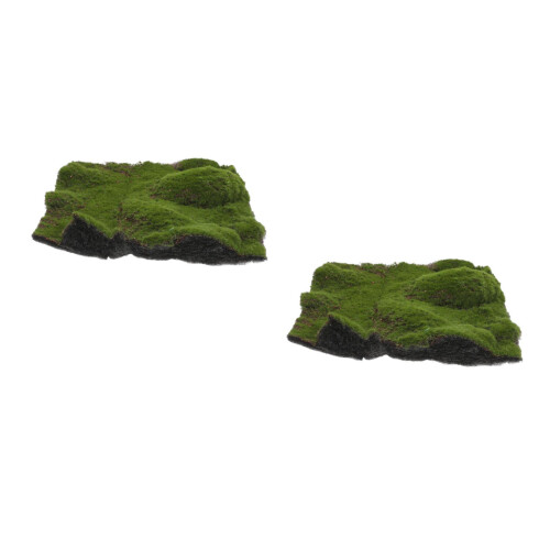 2Pièces Mousse Vert Décor DIY En Mousse Faux Gazon 1