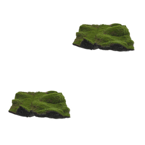 2Pièces Mousse Vert Décor DIY En Mousse Faux Gazon 2