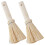 10Pièces Ustensiles Beige Poils Manche Bois Long 2