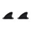 2Pièces Ailerons Longboard En Nylon Noir Pour Surfboard 4