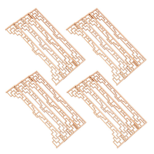 80Pièces Accessoires Miniatures Bois Pour Diorama Chinois Authentique 1