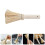 10Pièces Ustensiles Beige Poils Manche Bois Long 8