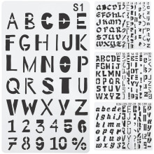 Pochoirs Alphabet - Pour Murs Bois Tissu Plus