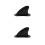 2Pièces Ailerons Longboard En Nylon Noir Pour Surfboard 5