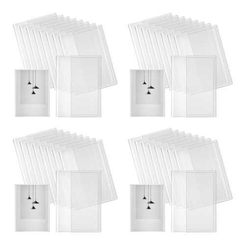 40Pièces Protection Claires Pour Livres Film Adhésif Cpp 2