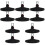 10Pièces Planche Pédale Poussette, Durable Noir Pour 4