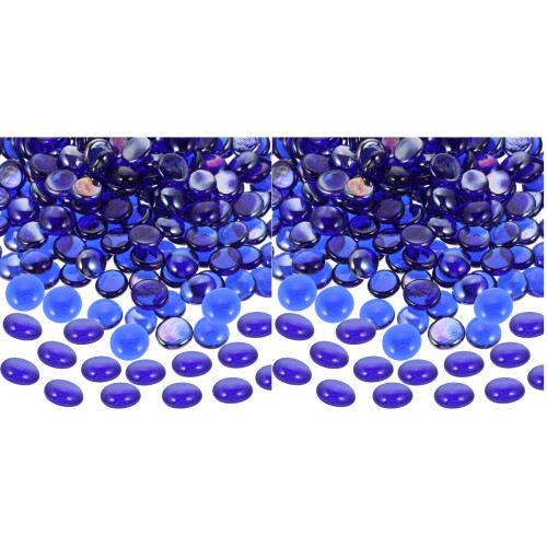 2Pièces En Bleu Pour Aquarium De Table 1