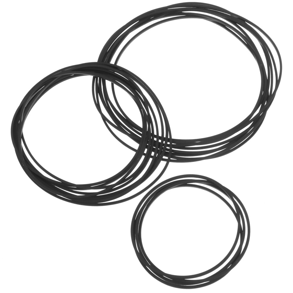 80Pcs Durable Rubber Cassette Tape Recorder Belts For Smooth Playback 3612459348656