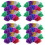 72Pièces Accessoires Cheer Pompons Multicolores Pour Sport Danse 5