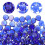 2Pièces En Bleu Pour Aquarium De Table 6