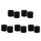 10Pièces Inserts Mousse Port Enceintes Subwoofer Réduction Bruit Noir 4