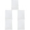 5Sets White Static Cling Window Stickers PVC Anti-Collision 6