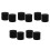 10Pièces Inserts Mousse Port Enceintes Subwoofer Réduction Bruit Noir 10