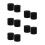 10Pièces Inserts Mousse Port Enceintes Subwoofer Réduction Bruit Noir 8