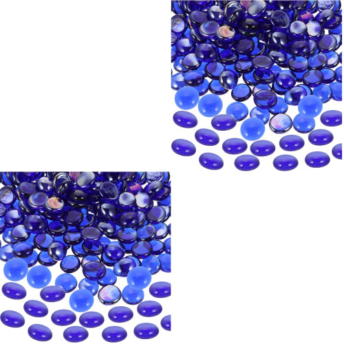 2Pièces En Bleu Pour Aquarium De Table 2