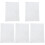 5Sets White Static Cling Window Stickers PVC Anti-Collision 4