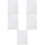 5Sets White Static Cling Window Stickers PVC Anti-Collision 7