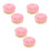 6Pièces Épingle Broderie Kit Rose En Velours Avec Base Bois Durable 7