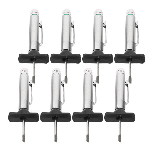 32Pièces Instrument Mesure Bande Roulement Auto Argent ABS