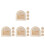 16Pièces Bébé Bois Beige Style Rustique Maison 9