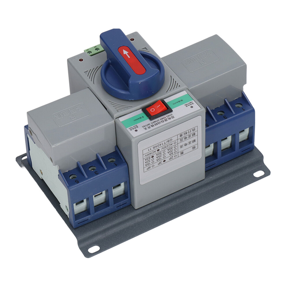 3P Automatic Transfer Switch 63A Dual Power Changeover M6 Thread 8251381317399