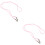 2Pièces Lanière Rose Nylon Antichute Confortable Durable 9