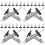 32Pièces Instrument Mesure Bande Roulement Auto Argent ABS 5