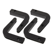 16Pièces Porte-Barre Mural Noir En PP, Rangement Compact Résistant