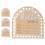 16Pièces Bébé Bois Beige Style Rustique Maison 3