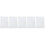 5Sets White Static Cling Window Stickers PVC Anti-Collision 9