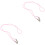 2Pièces Lanière Rose Nylon Antichute Confortable Durable 6
