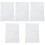 5Sets White Static Cling Window Stickers PVC Anti-Collision 5