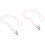 2Pièces Lanière Rose Nylon Antichute Confortable Durable 7