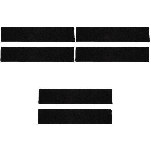 6Paires Rubans Fixation Plaque Auto Noir Solides 2