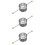 3Pièces Double Jigger Inox Argent, Outil Professionnel Pour 9