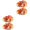 4Pcs Orange PU Bread Model Simulation Fake Bread Prop for Bakery Decor 5